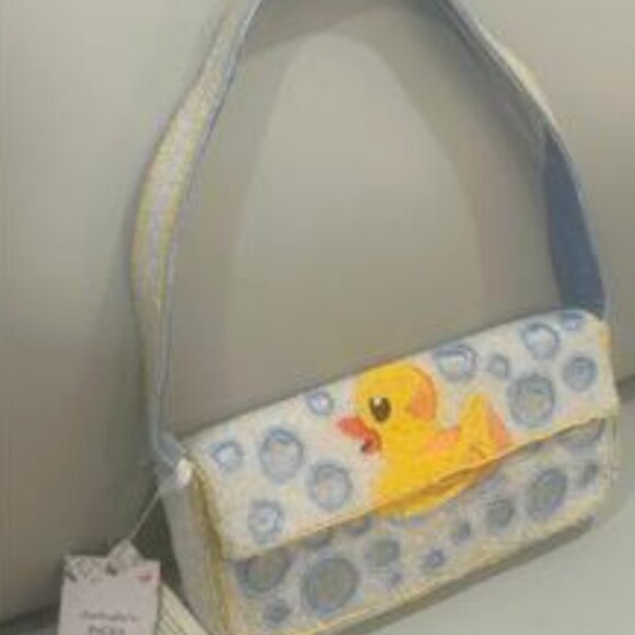 Handcrafted in India Rubber Ducky Duck Bubble Bath Tub Handbag Viral Tik Tok - Picture 4 of 4
